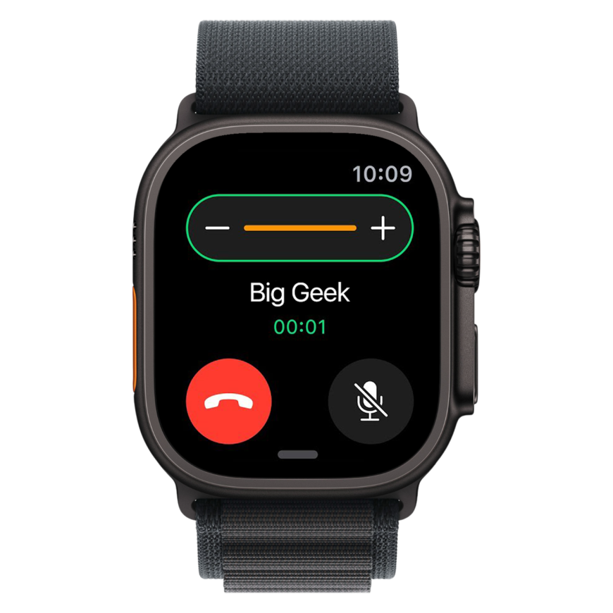 Часы Apple Watch Ultra 3, 49 мм, титан чёрного цвета, ремешок Alpine чёрного цвета (2025)