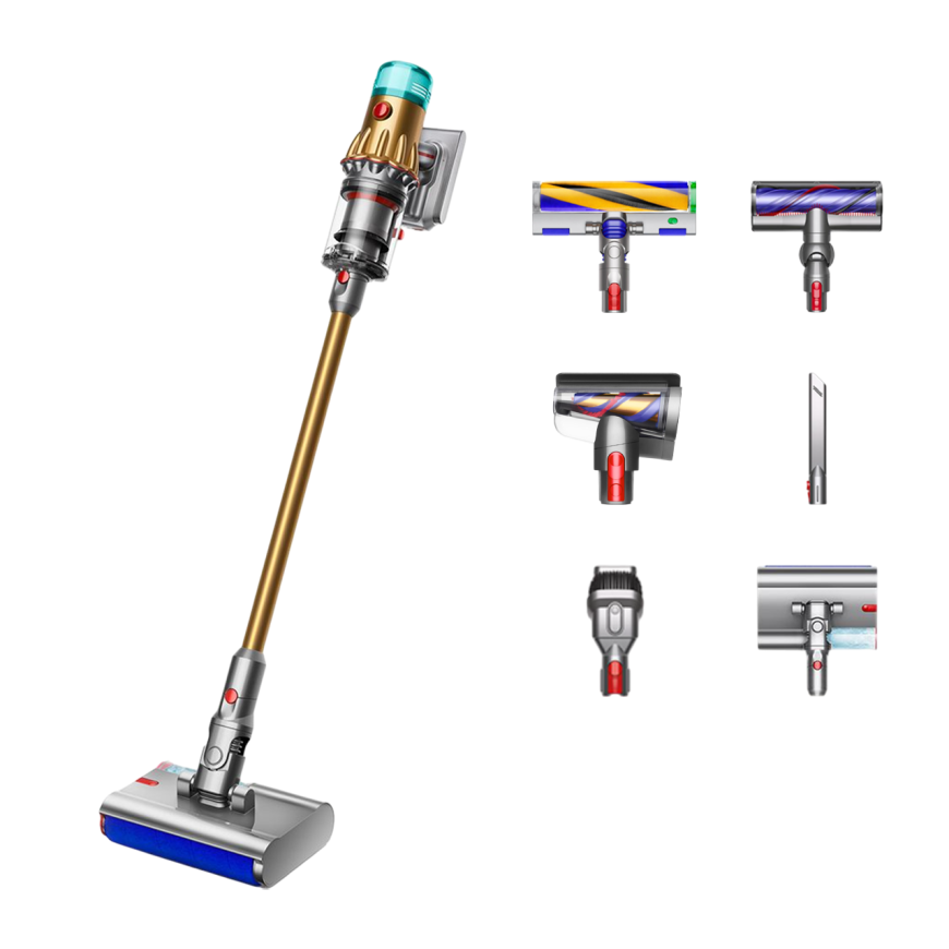 Беспроводной вертикальный пылесос Dyson V12S Detect Slim Submarine Complete (SV46) (Gold/Gold) (2022)