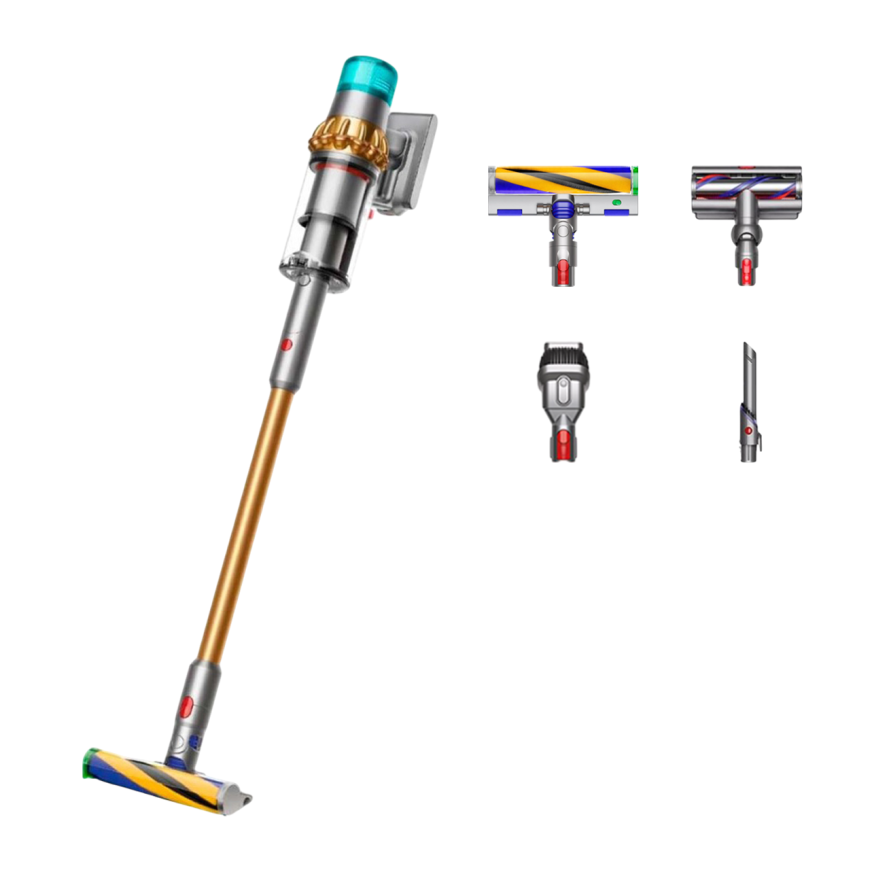 Беспроводной вертикальный пылесос Dyson V15 Detect Absolute (SV47) (Gold/Gold) (2023)