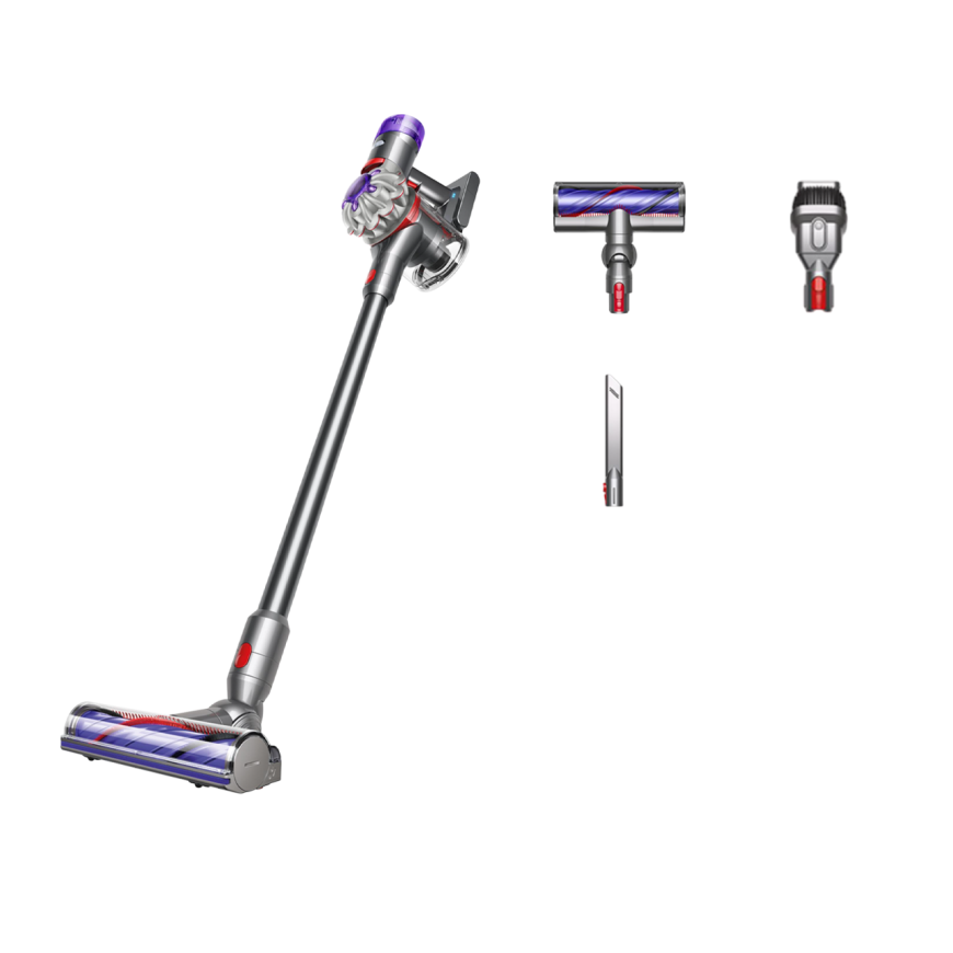 Беспроводной вертикальный пылесос Dyson V8 Advanced (SV25) (Silver/Nickel) (2021)