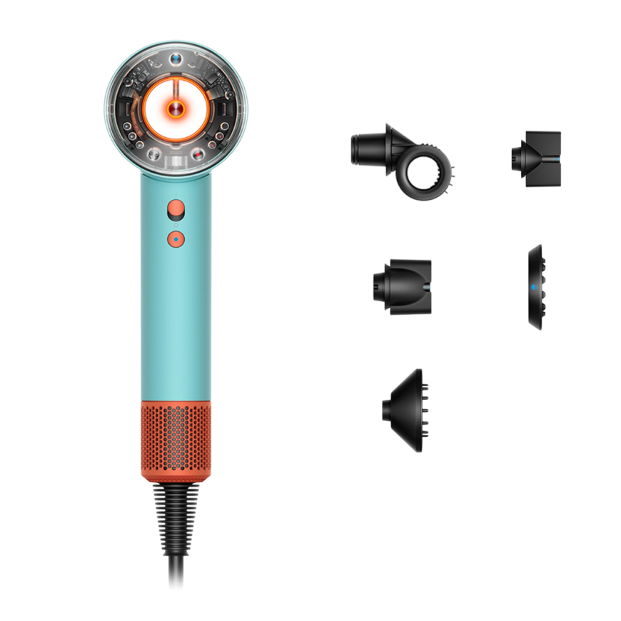 Фен Dyson HD16 Supersonic Nural Hair Dryer Straight+Wavy (Ceramic Patina/Topaz Orange) (2024)