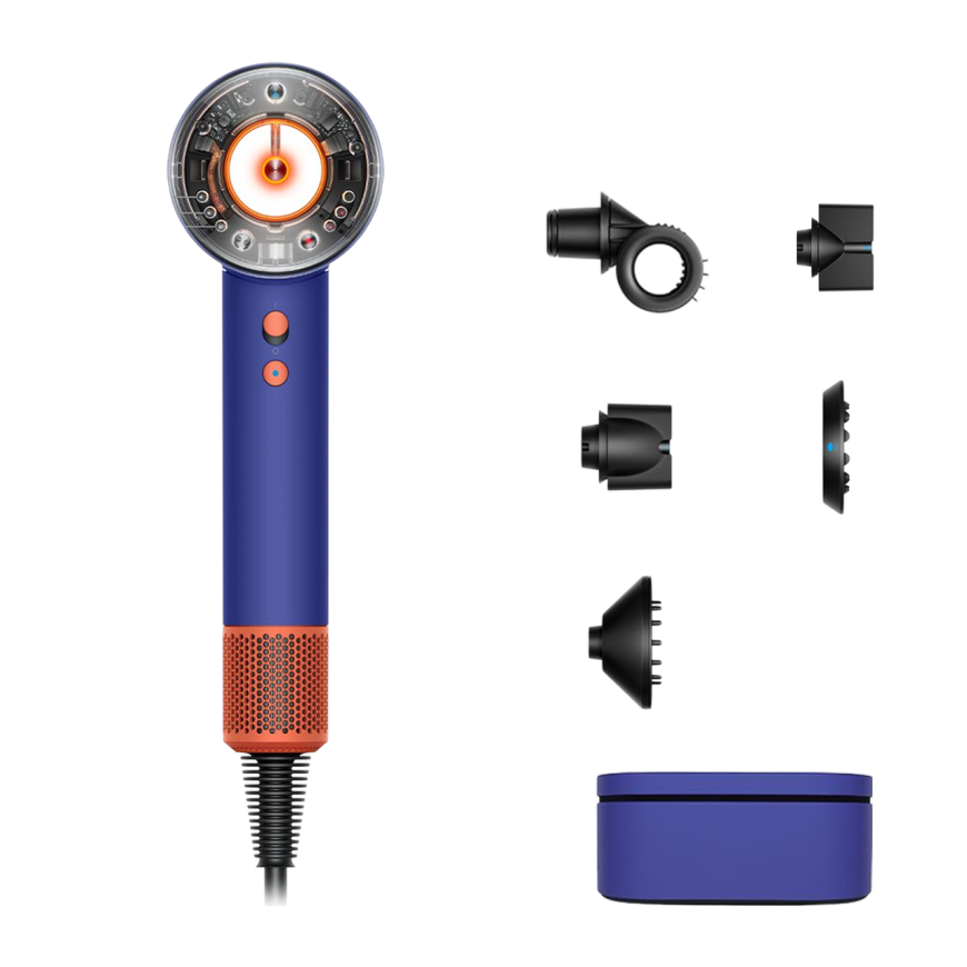 Фен Dyson HD16 Supersonic Nural Hair Dryer Straight+Wavy Gift Edition (Vinca Blue/Topaz Orange) (2024)