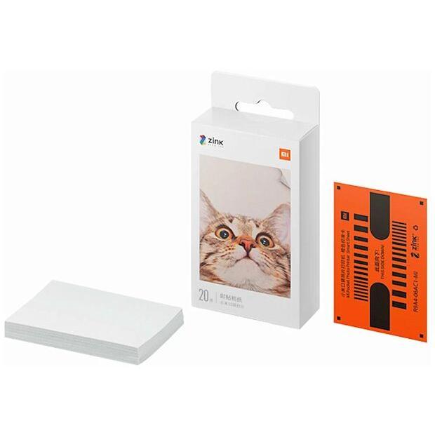 Фотобумага для фотопринтера Xiaomi Mi Portable Photo Printer Paper (20 листов) (версия Global)