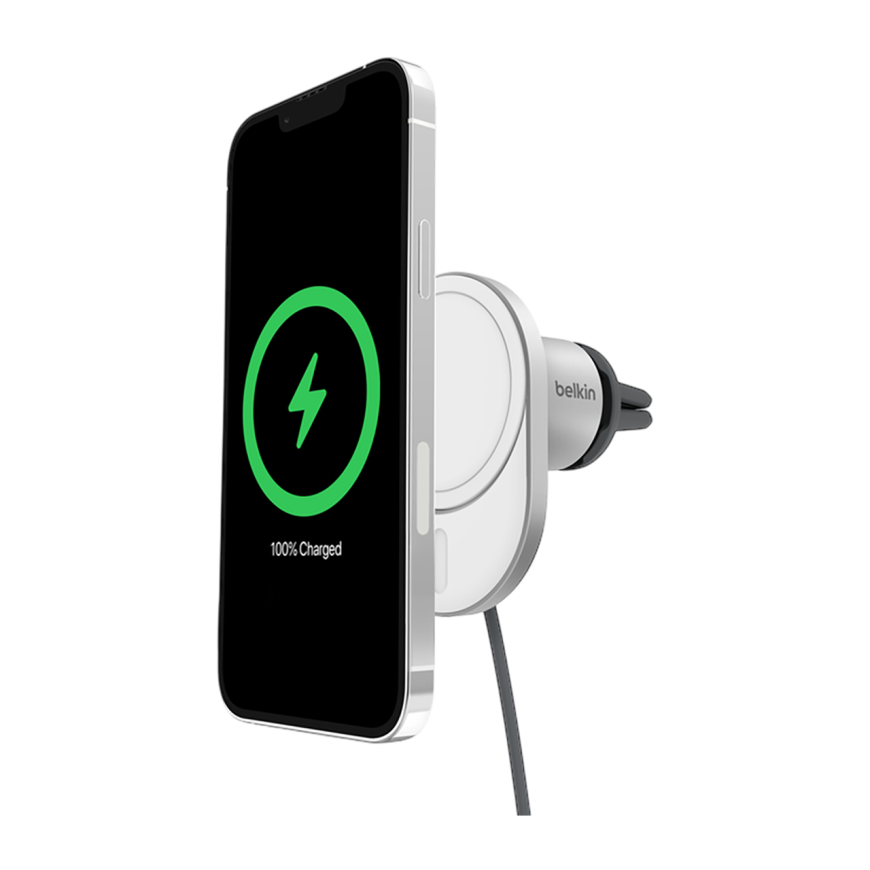 Автомобильный держатель MagSafe с беспроводной зарядкой Belkin BoostCharge Pro (Qi2) (WIC008)