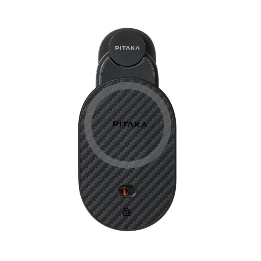 Автомобильный держатель MagSafe с беспроводной зарядкой PITAKA MagEZ Car Mount Pro 2 для Tesla