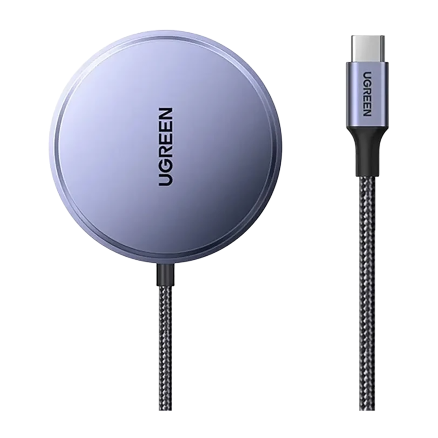 Зарядное устройство MagSafe с оплёткой Ugreen (Qi2) (1,5 м) (W703)