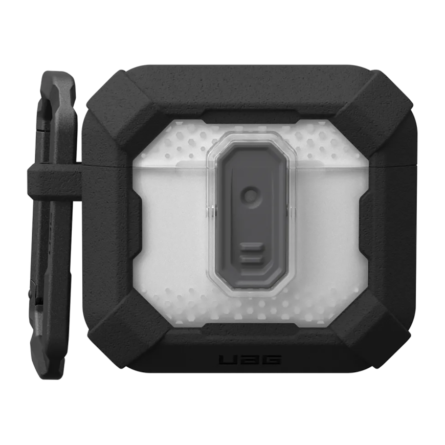 Защитный гибридный чехол с карабином и защёлкой UAG Plasma для AirPods 4
