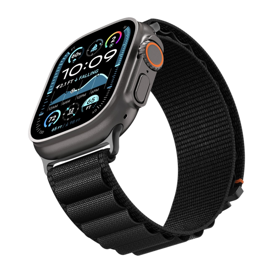 Нейлоновый браслет Spigen WBF1 для Apple Watch 44, 45, 46 мм и Ultra 2–3