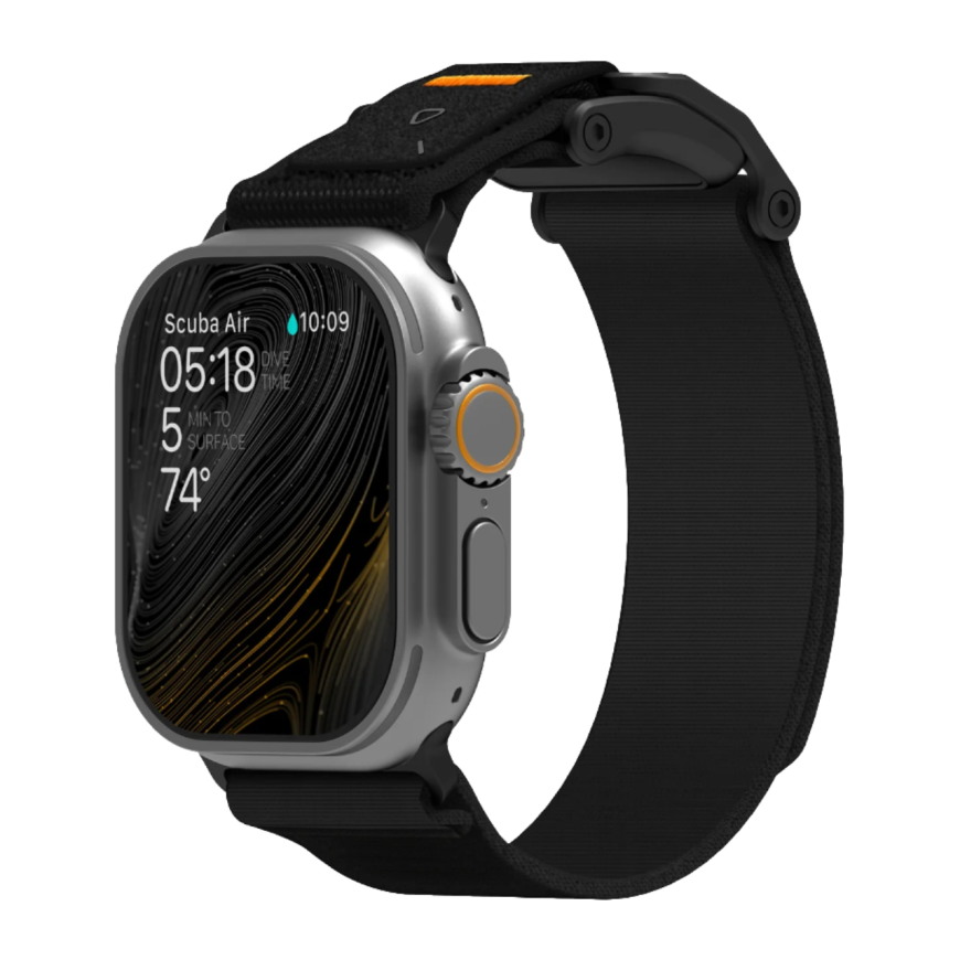 Нейлоновый браслет Aulumu A11 для Apple Watch 44, 45, 46 мм и Ultra 2–3