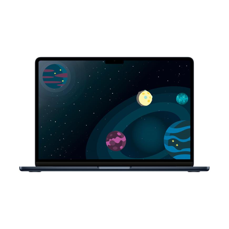 Ноутбук Apple MacBook Air 13" MLY33 (M2 8-Core, GPU 8-Core, 8GB, 256GB) («Тёмная ночь» | Midnight)