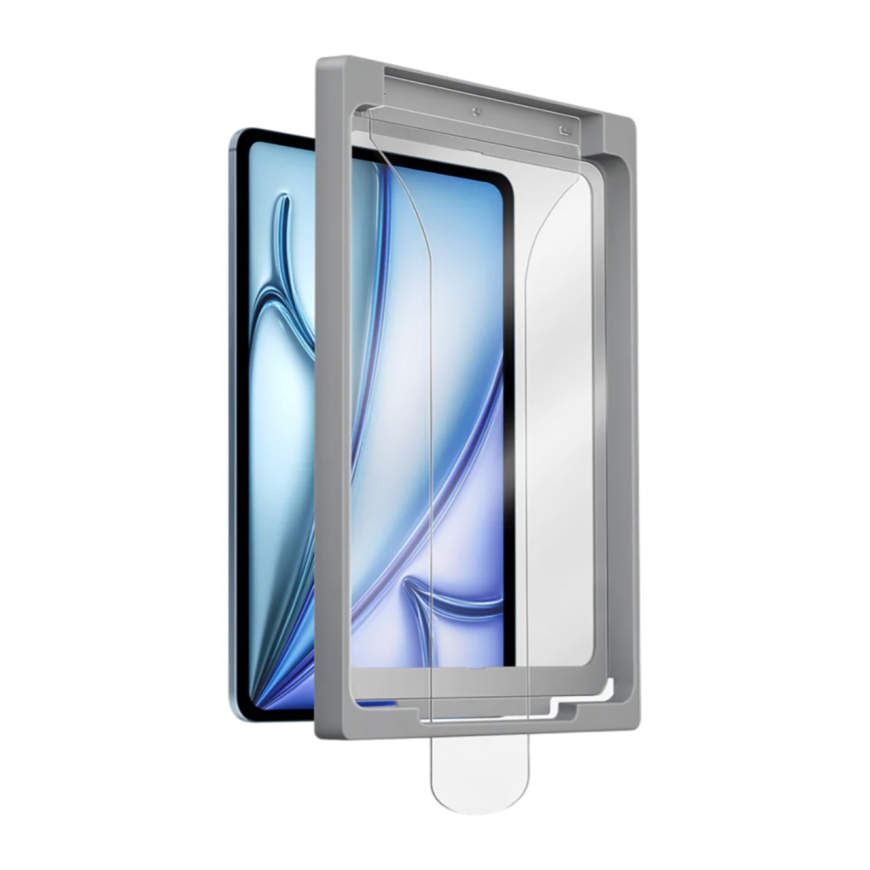 Глянцевое защитное стекло Uniq Optix EXOFit Clear для iPad Air 11" (M2, M3, M4 | 2024–2026)