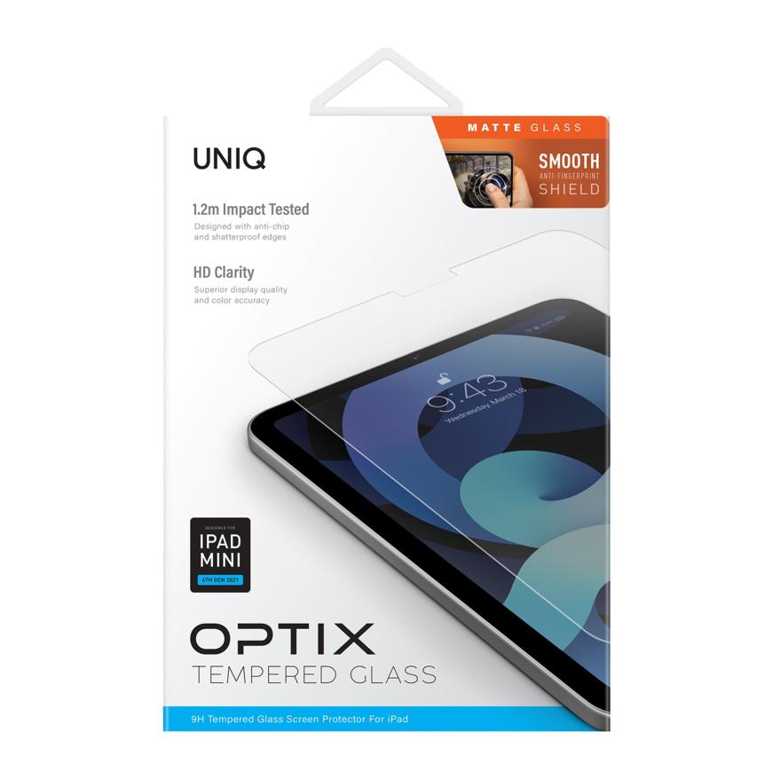 Матовое защитное стекло Uniq Optix Matte для iPad mini (A17 Pro | 2024) и 6-го поколения (2021)