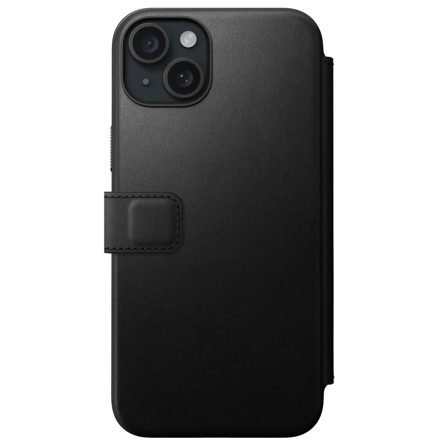 Кожаный чехол-книжка MagSafe Nomad Modern Leather Folio для iPhone 15 Plus