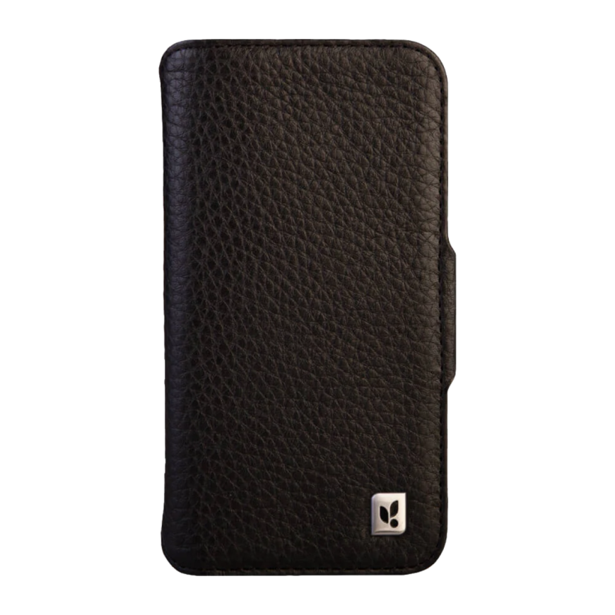 Кожаный чехол-книжка MagSafe Vaja Wallet Floater V-Mag для iPhone 16 Pro