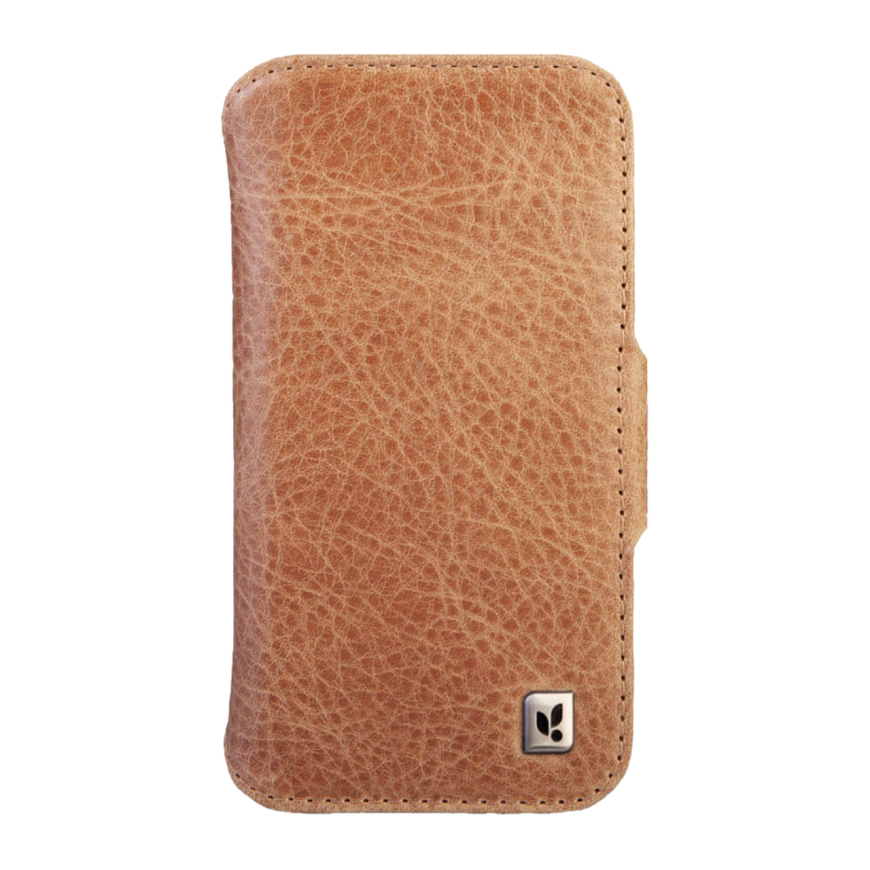 Кожаный чехол-книжка MagSafe Vaja Wallet Pull-Up V-Mag для iPhone 16 Pro