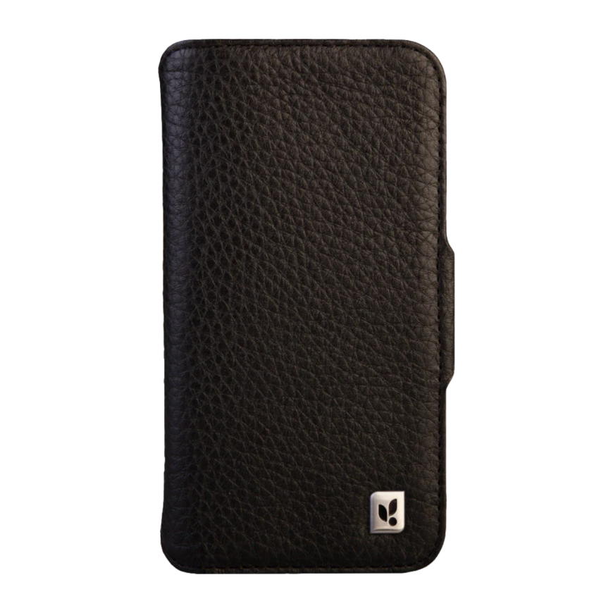 Магнитный кожаный чехол-бумажник Vaja Wallet Wrap Floater V-Mag для iPhone 16 Pro