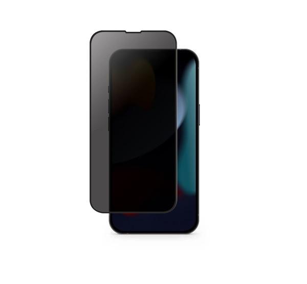 Глянцевое защитное стекло с фильтром конфиденциальности Uniq Optix Privacy для iPhone 13, 13 Pro, 14, 16e и 17e