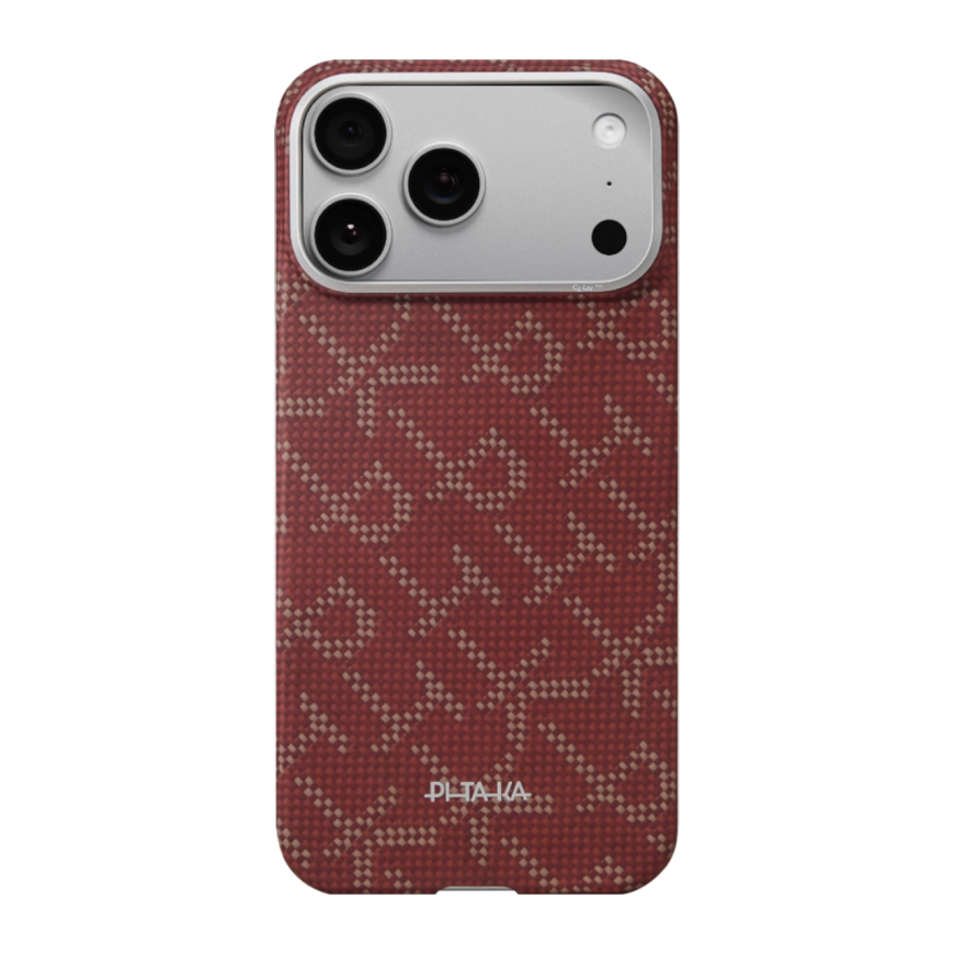 Арамидный чехол MagSafe PITAKA PTK Leaping PitaTap Edge Case для iPhone 17 Pro
