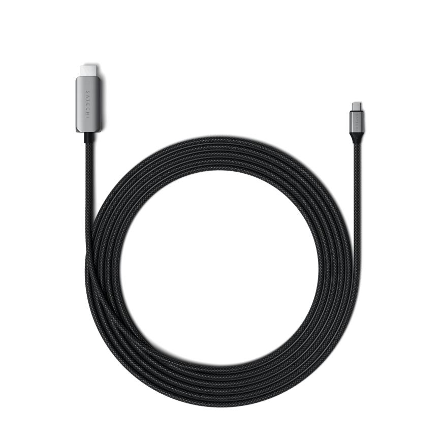 Кабель-адаптер с оплёткой Satechi USB-C — HDMI 2.1 (2 м)