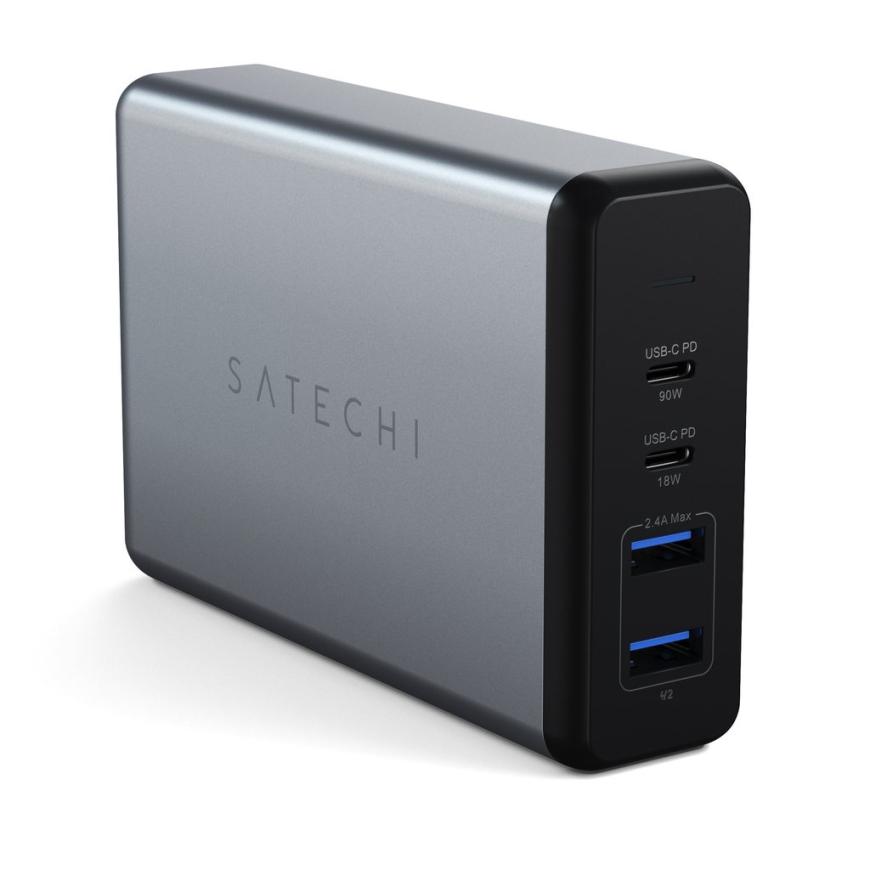 Сетевое зарядное устройство Satechi мощностью 108 Вт (2 USB-C, 2 USB-A)