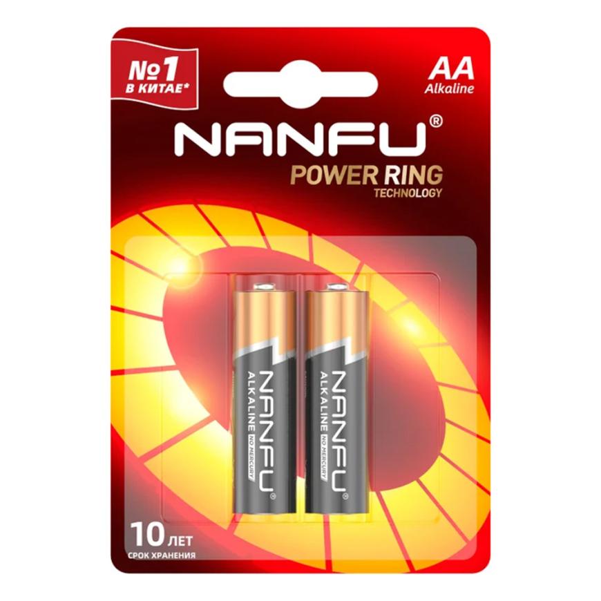 Щелочные «пальчиковые» батарейки NanFu AA (2 шт.)