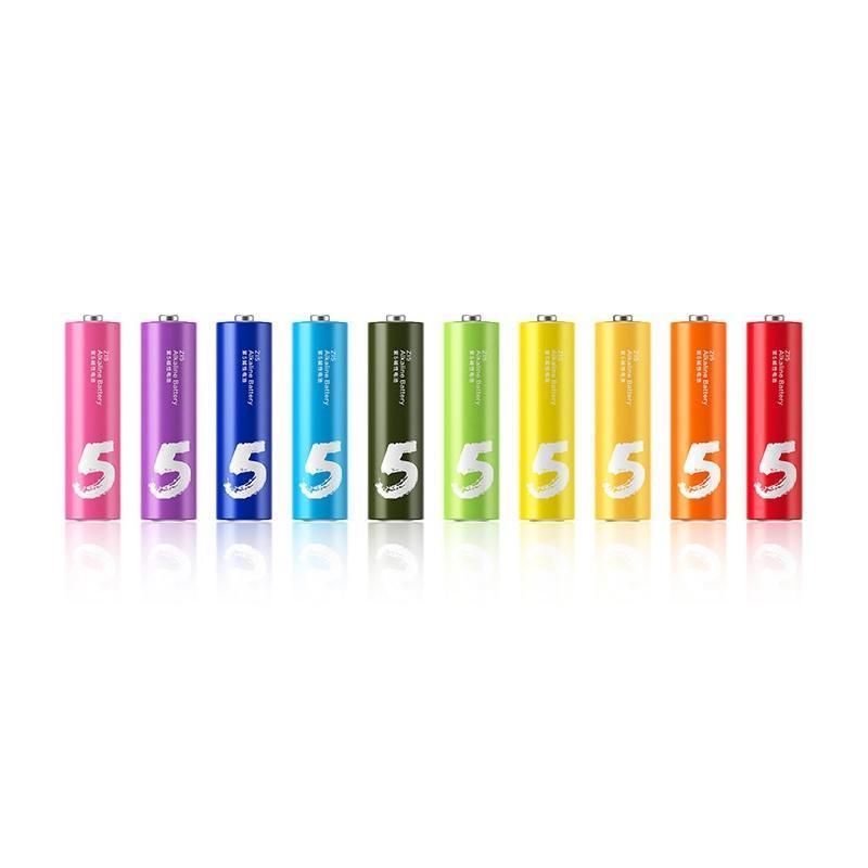 Щелочные «пальчиковые» батарейки Xiaomi AA Rainbow Batteries (10 шт.) (версия Global)