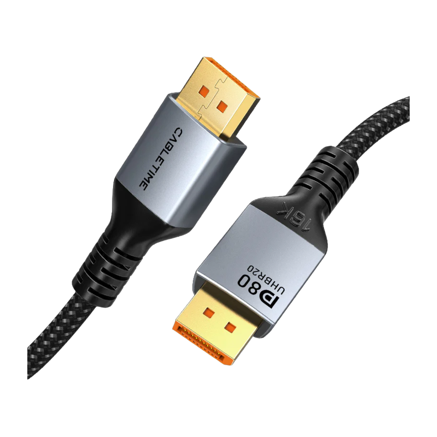 Кабель с оплёткой CABLETIME DisplayPort 2.1 (3 м)