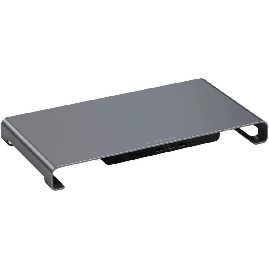 Алюминиевая подставка-хаб Satechi Monitor Stand XL (USB-C) (ST-UCSHXL)