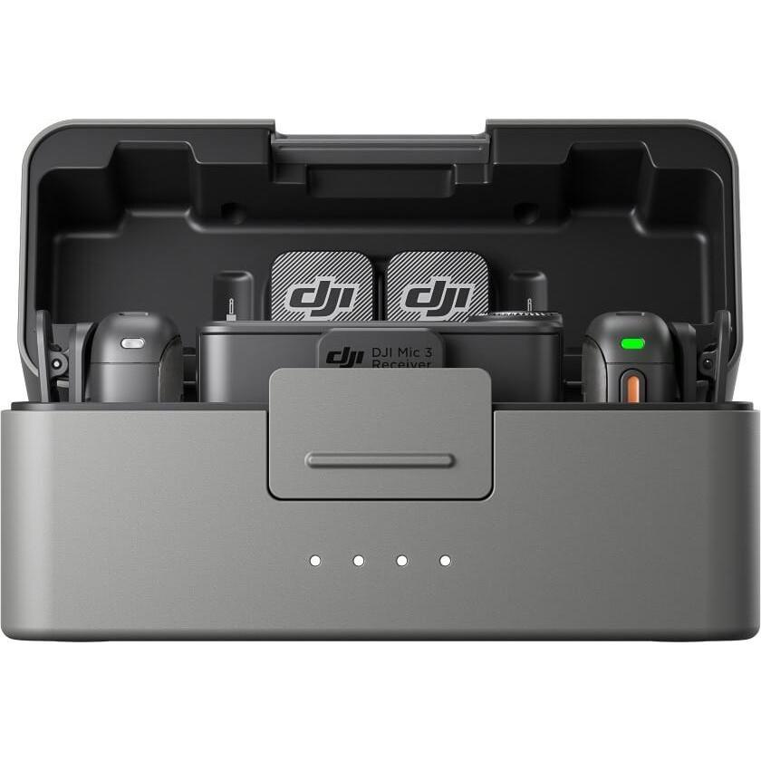 Комплект беспроводных микрофонов DJI Mic 3 (2 трансмиттера, ресивер, зарядный кейс)