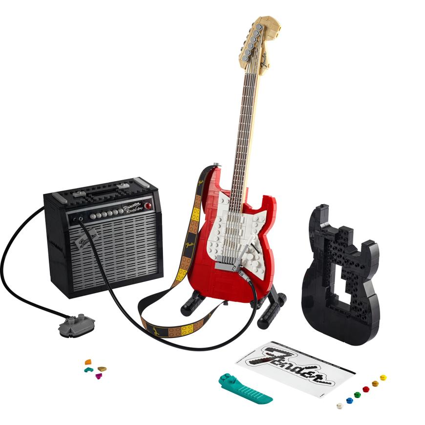 Конструктор — электрогитара Fender Stratocaster LEGO Ideas (#21329)