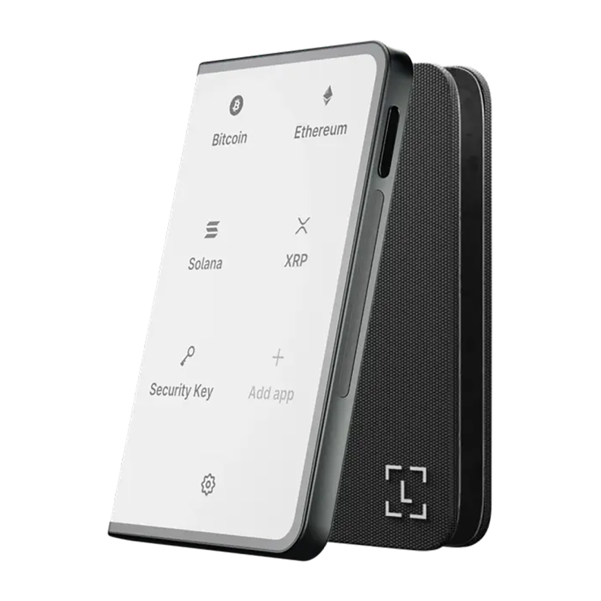 Аппаратный криптовалютный кошелёк с сенсорным экраном Ledger Stax и чехол Magnet Shell