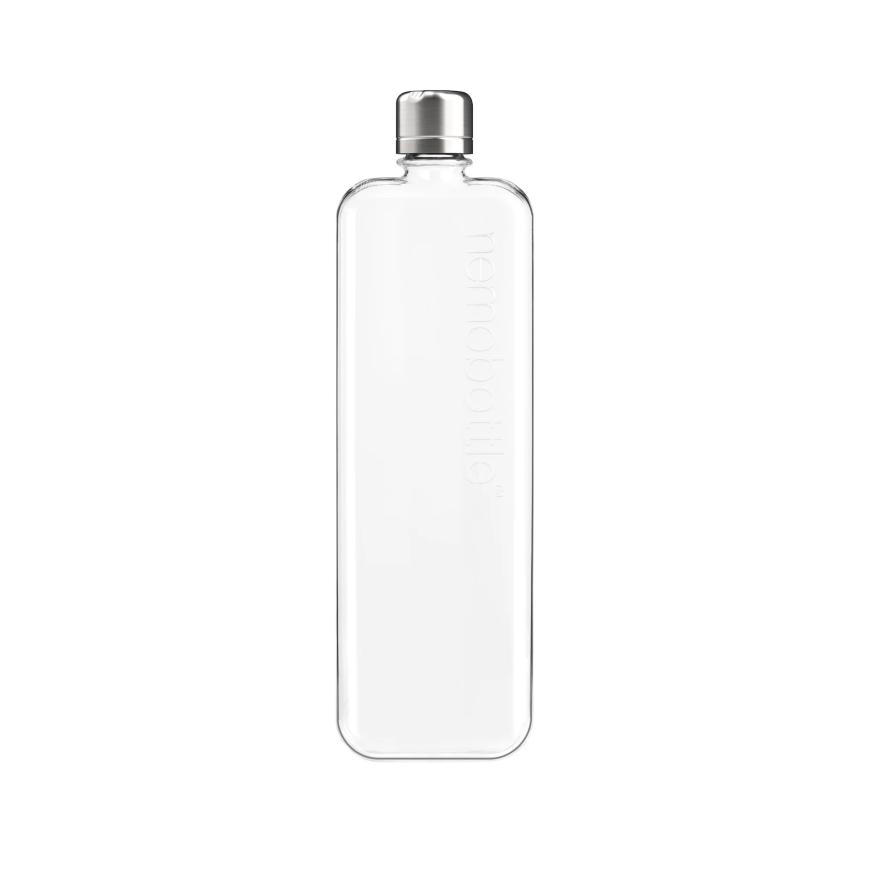 Прозрачная пластиковая бутылка memobottle Slim (450 мл)