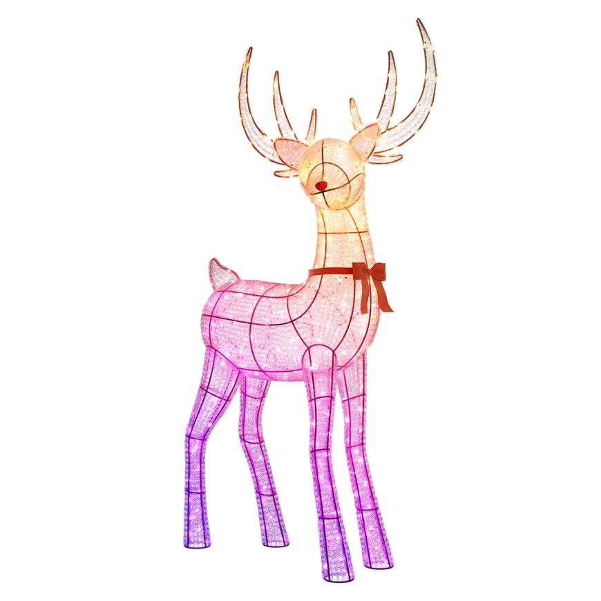 Умная уличная гирлянда «Северный олень» Twinkly Reindeers Stag, RGB + W (140x60 см, 250 светодиодов)