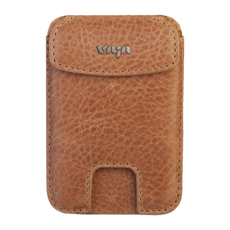Магнитный кожаный чехол-бумажник Vaja V-Mag Mini Wallet Pull-Up