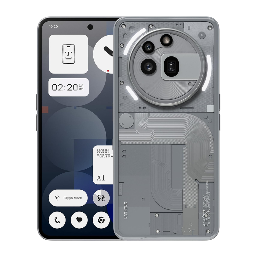 Смартфон Nothing Phone (3a) Pro 12 ГБ + 256 ГБ (Серый | Grey) (версия Global)
