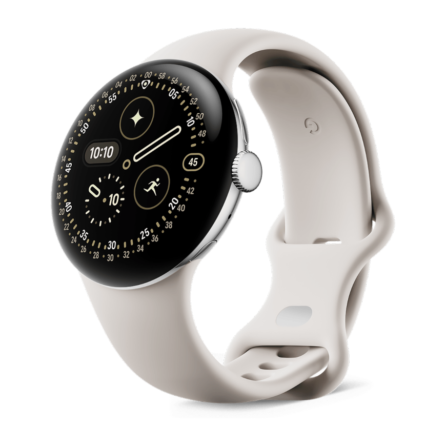 Умные часы Google Pixel Watch 4, 41 мм, Wi-Fi + LTE, ремешок фарфорового цвета