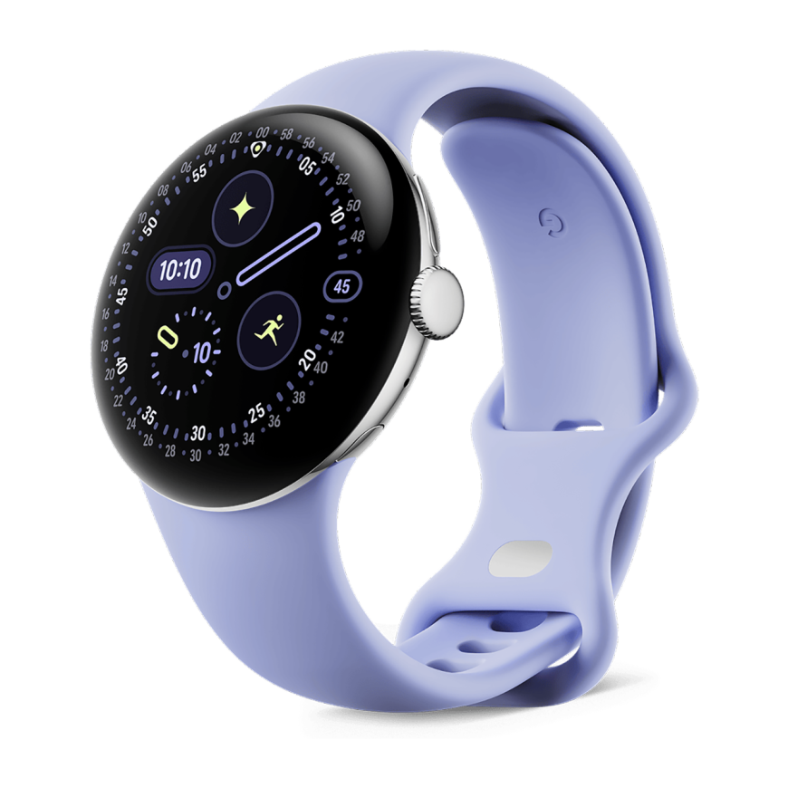 Умные часы Google Pixel Watch 4, 41 мм, Wi-Fi, ремешок цвета «голубой ирис»