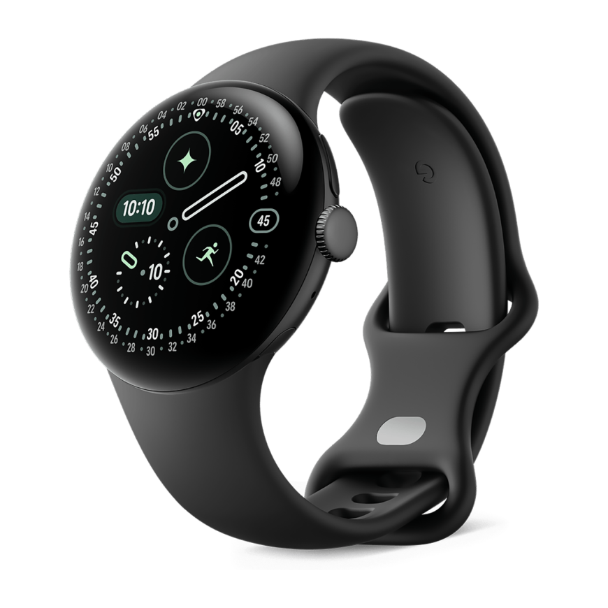 Умные часы Google Pixel Watch 4, 41 мм, Wi-Fi, ремешок цвета «чёрный обсидиан»